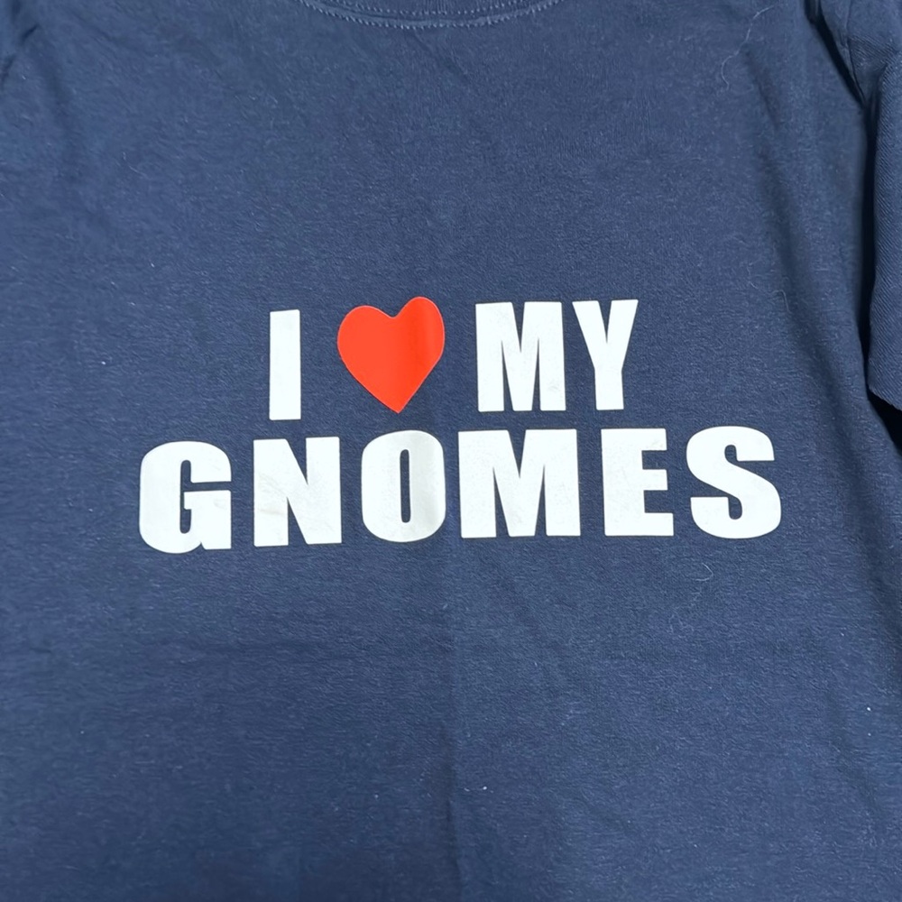 I ♥️ My Gnomes long sleeve t-shirt in navy - Picture 2 of 4
